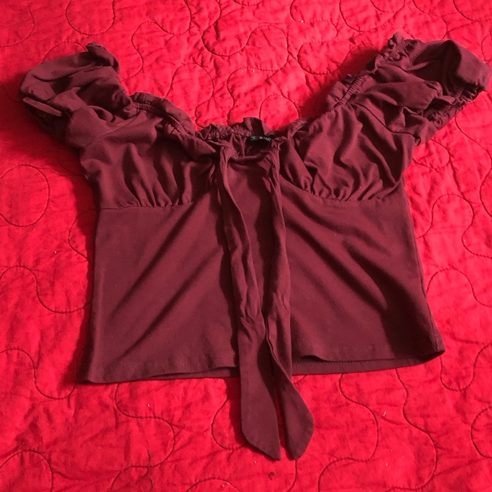 Cropped Milkmaid Top